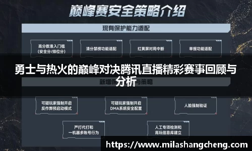 勇士与热火的巅峰对决腾讯直播精彩赛事回顾与分析